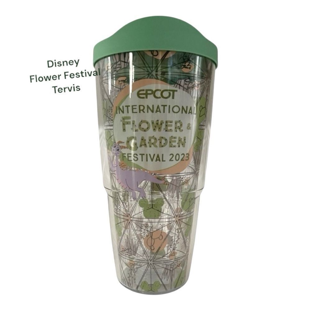 Disney Parks 2023 Epcot Flower & Garden Festival Figment Tervis Tumbler Cup